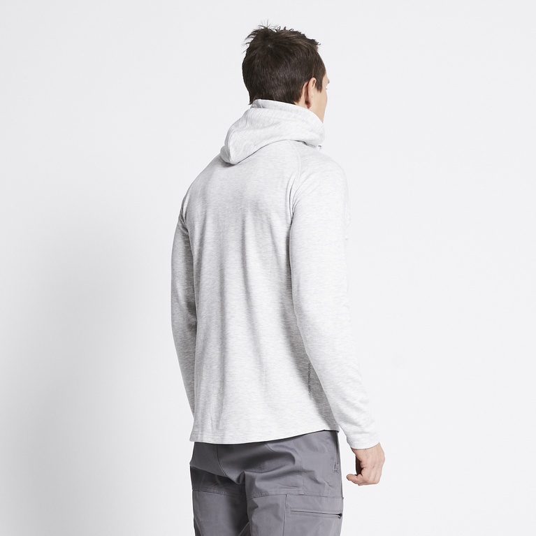 Functional hoodie "Vasared" Light greymelange